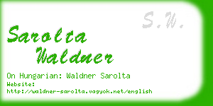 sarolta waldner business card
